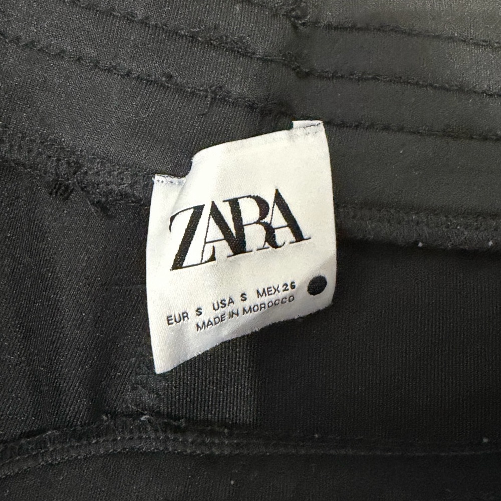 Zara Black pants with side slits - Picture 4 of 4